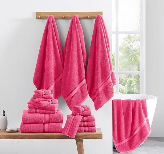 12 Piece Towel set-Honeysuckle