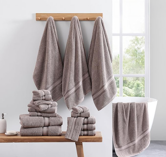 12 Piece Towel set-Platinum