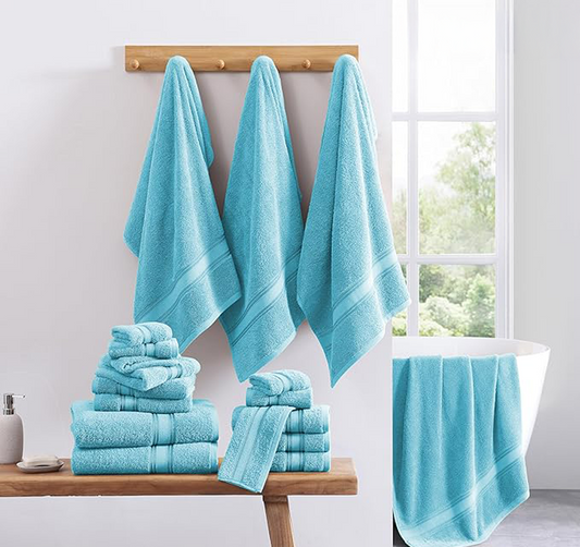 18 Piece Towel set-Blue