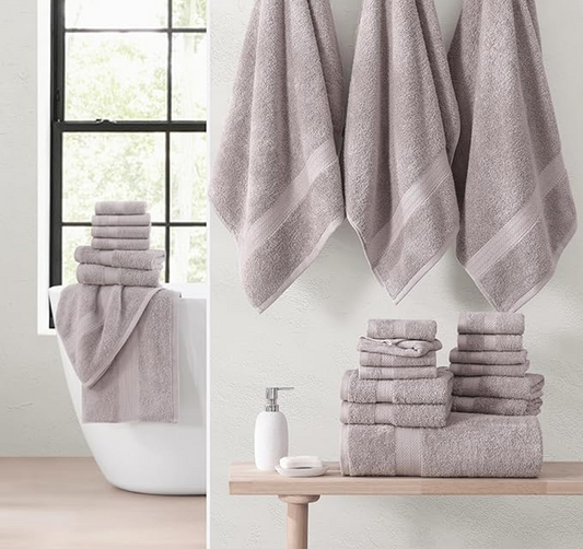 24 Piece Towel set-Platinum