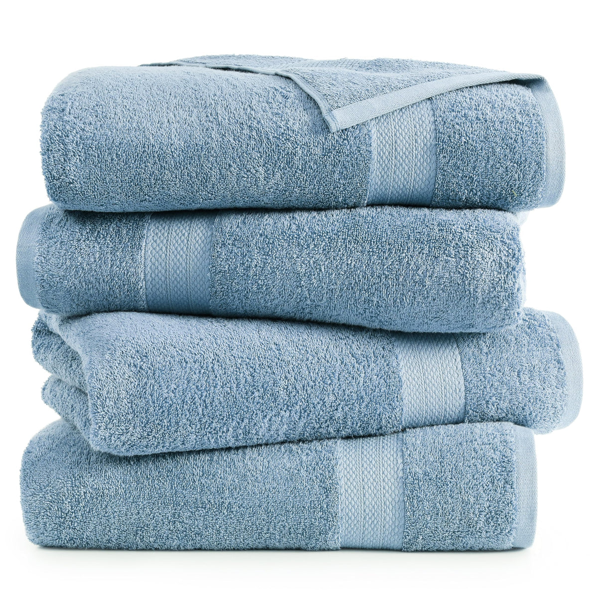 Lane Linen 4 Piece Bath Sheet Set - Allure