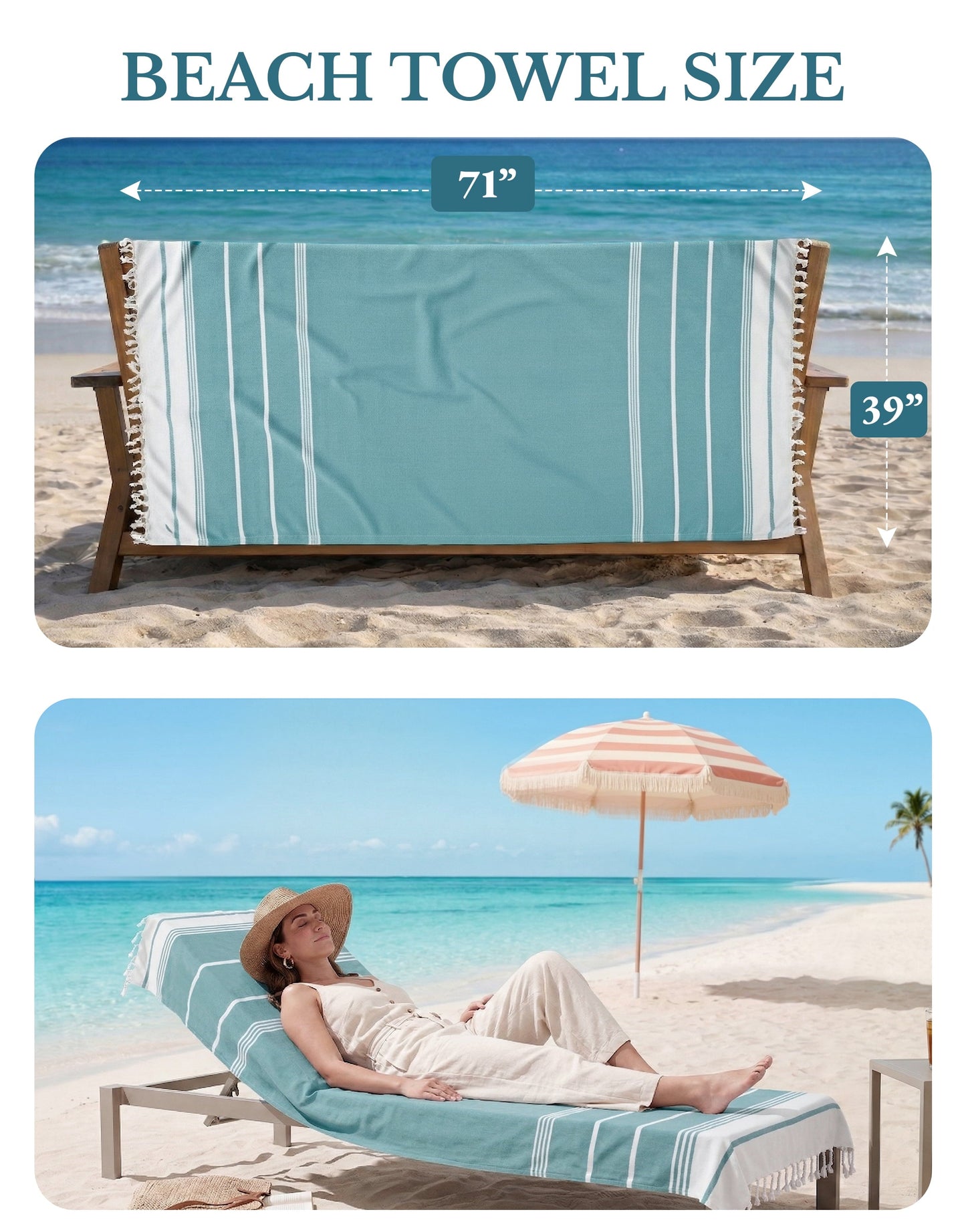 Cotton Hammam Beach Towels Multi-Pack cp-gallery: color=Tropica; size=6 Piece Set