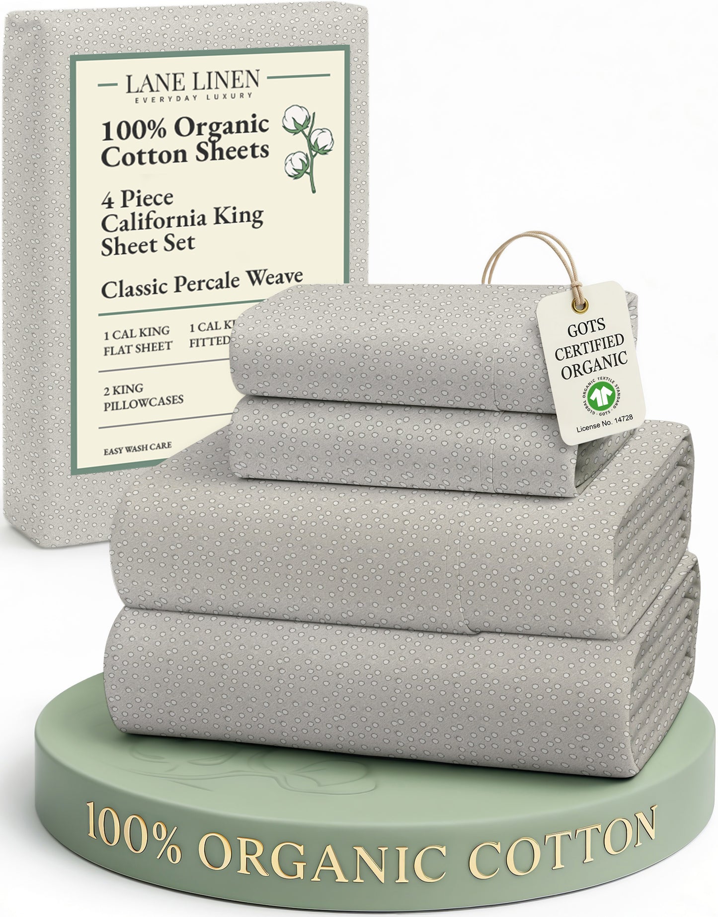 100% Organic Cotton-Snowdrop