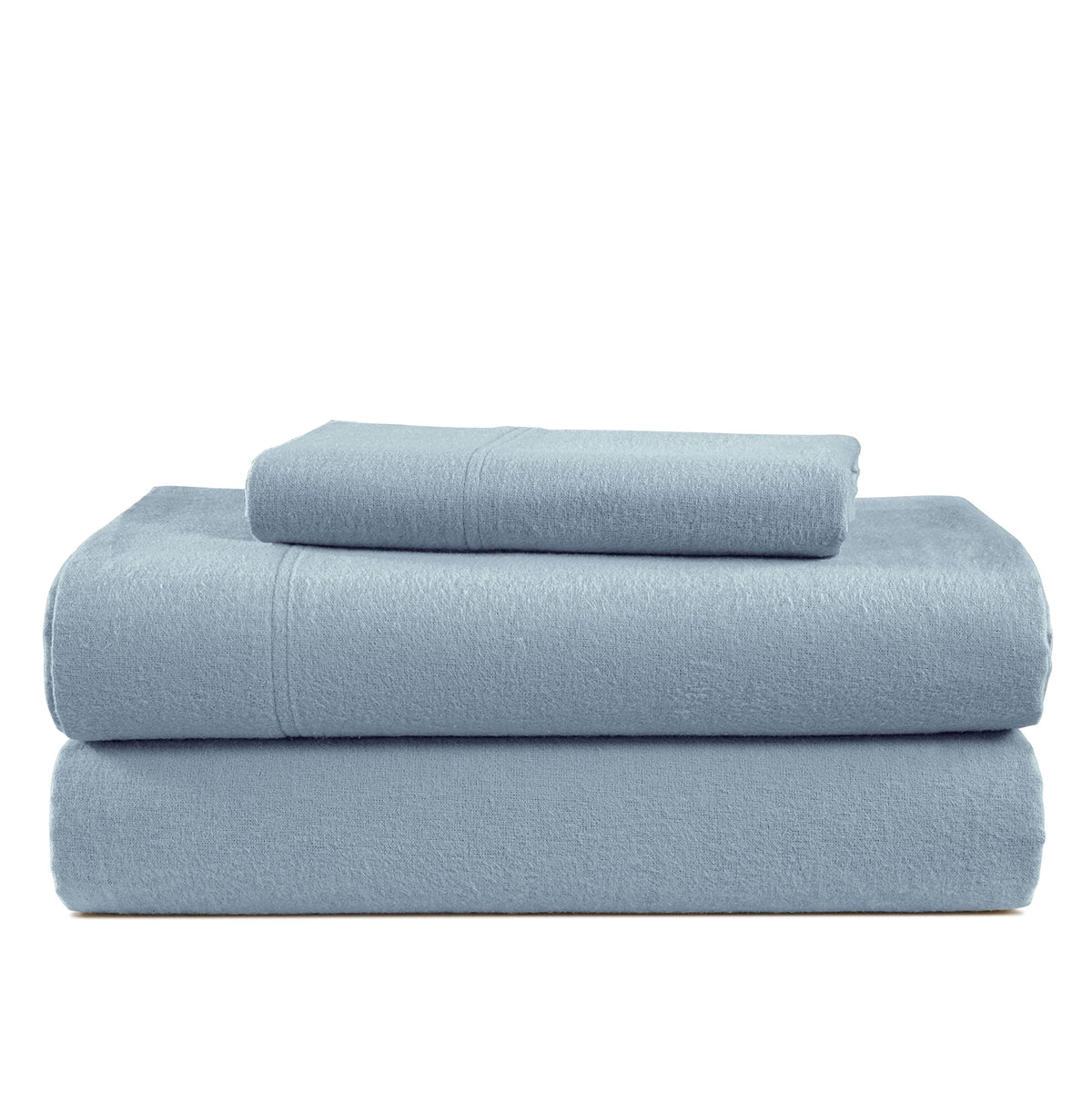 Lane Linen 100% cotton flannel sheet set in French Blue, Twin and Twin XL