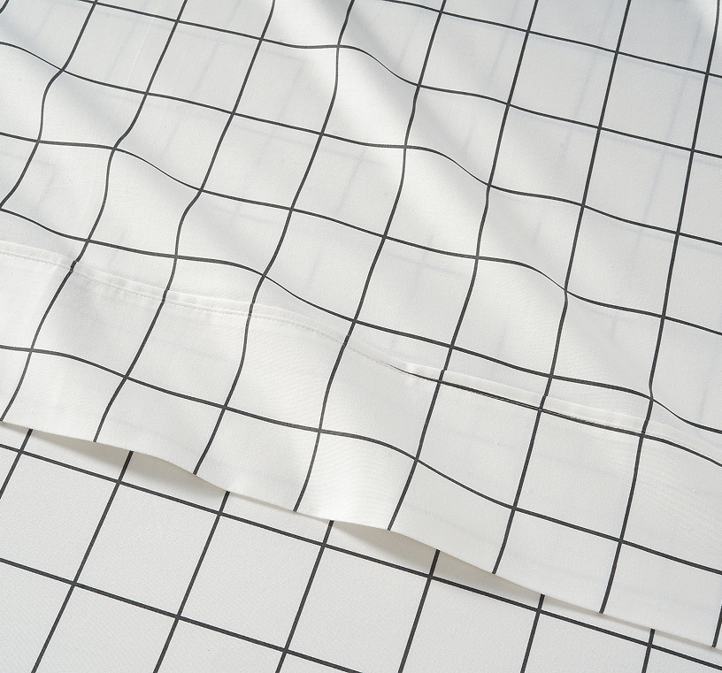 450 Thread Count Windowpane Charcoal