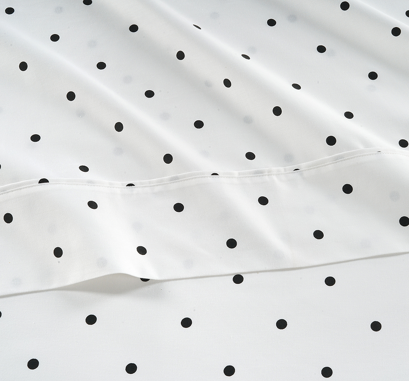 450 Thread Count Polka-dot Black Sheets