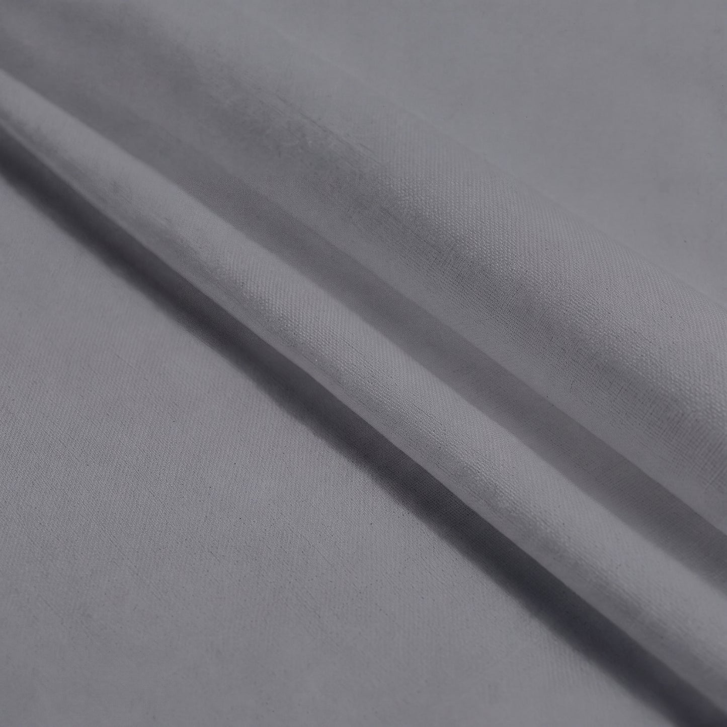 Lane Linen Organic Cotton Sheet Set in Charcoal - fabric close up