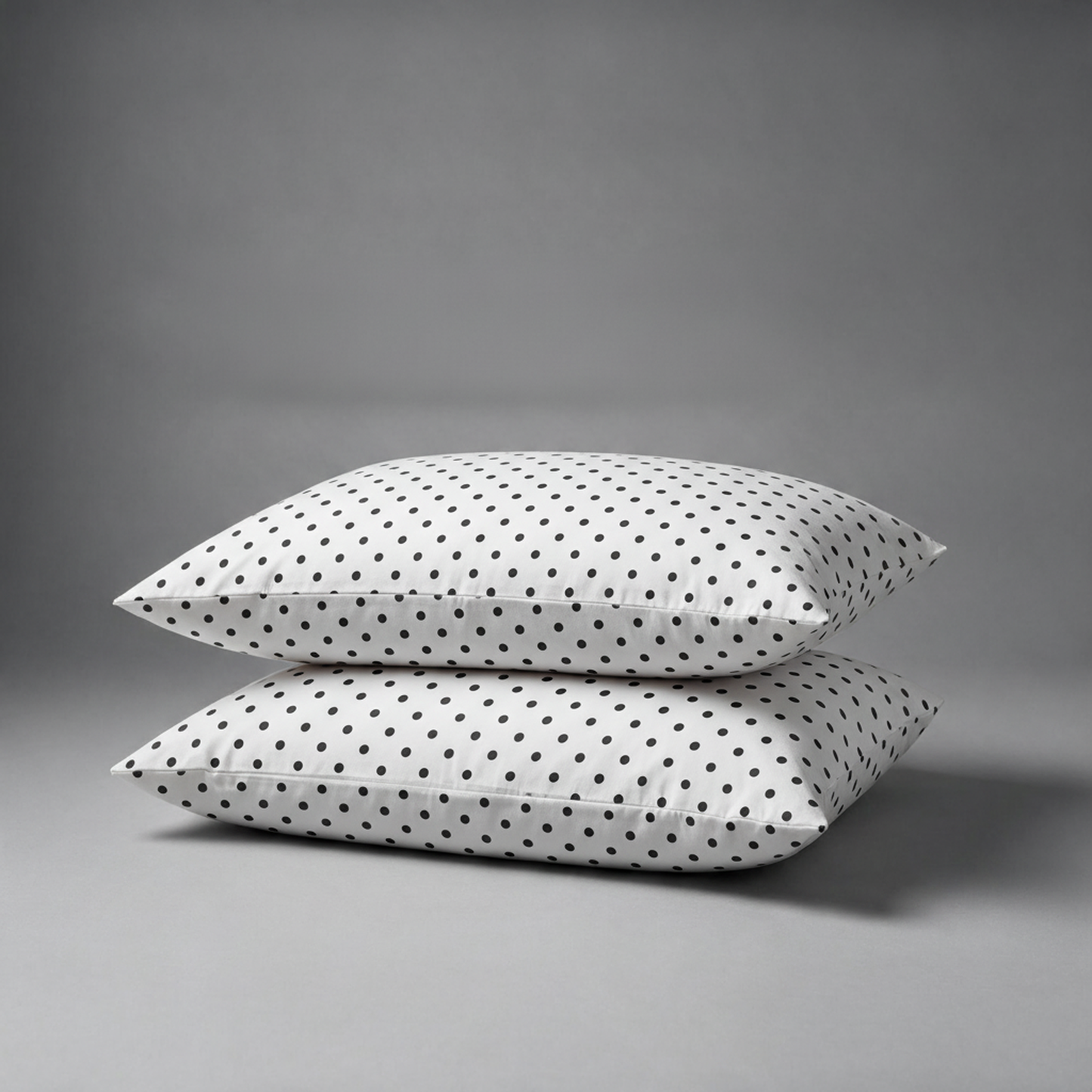Organic Cotton Pillowcases - Polka Dot-Black
