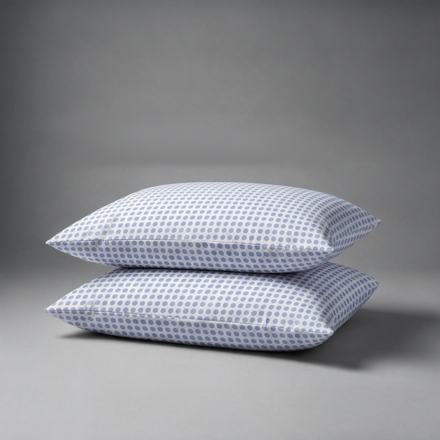 Organic Cotton Pillowcases - Polka Dot Blue
