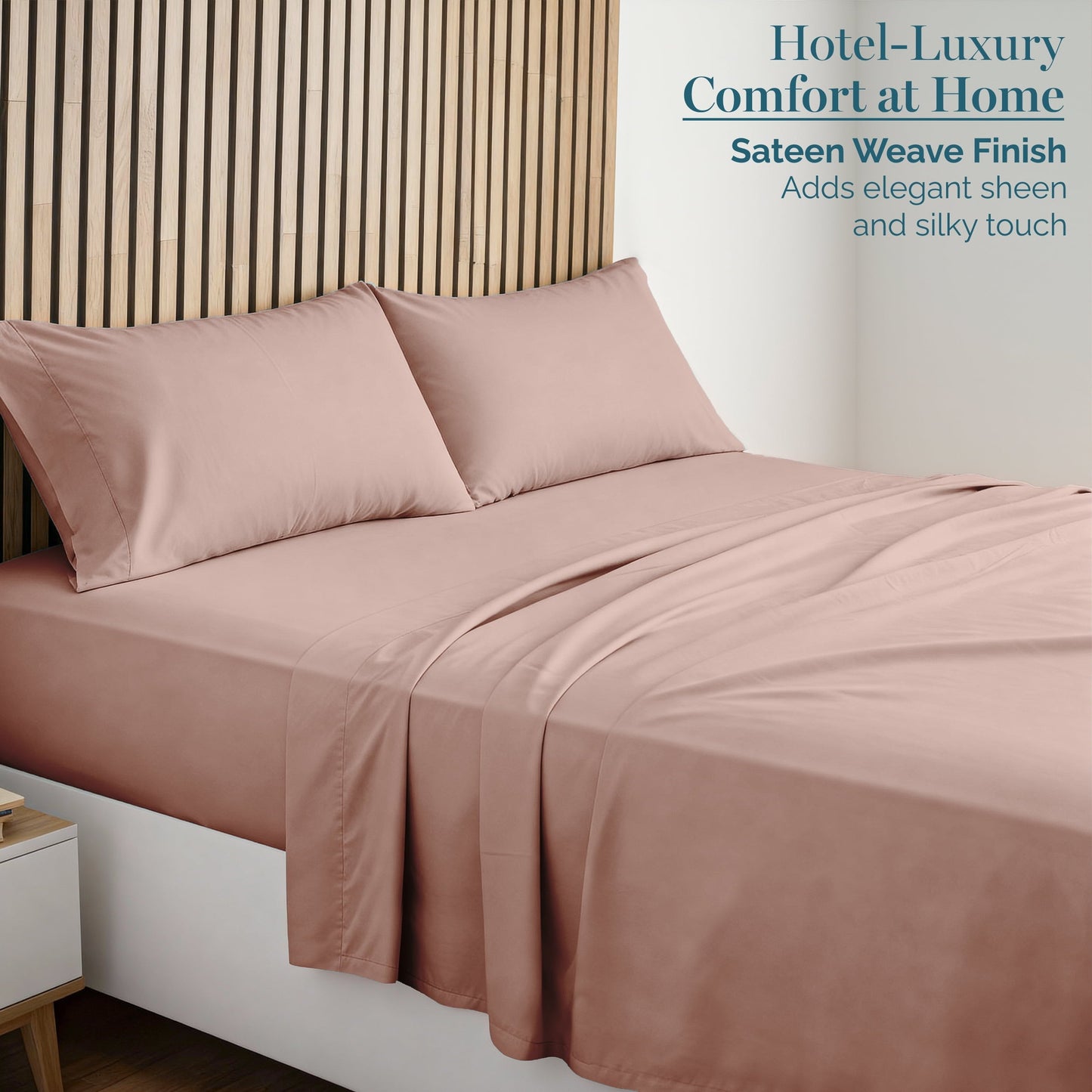 1000 Thread Count Egyptian Cotton Sheet Set cp-gallery: color=Sepia Rose