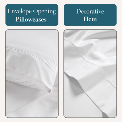 1000 Thread Count Egyptian Cotton Sheet Set cp-gallery: color=White; size=Queen