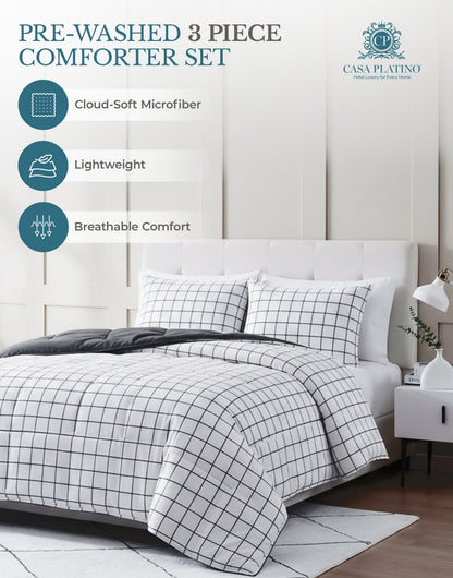 Down-Alternative Comforter cp-gallery: color=Window Pane; size=King