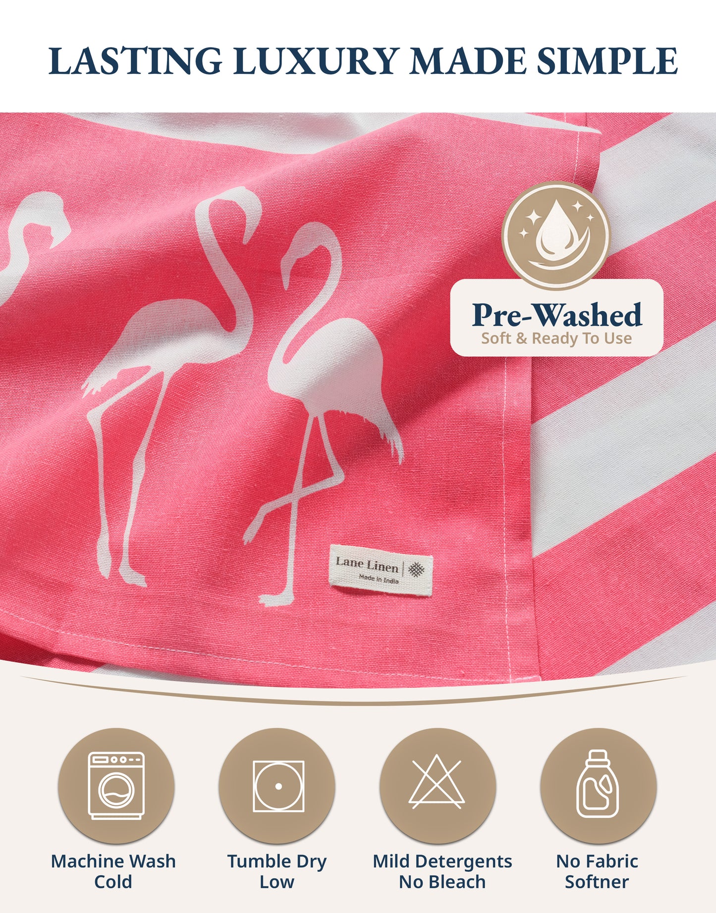 6 PIECE TURKISH BEACH TOWEL SET-Coastal-Mix