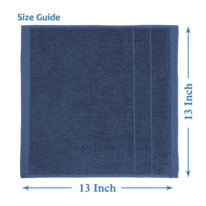 6-Piece Cotton Washcloths Set cp-gallery: color=Navy; size=6 Piece Set