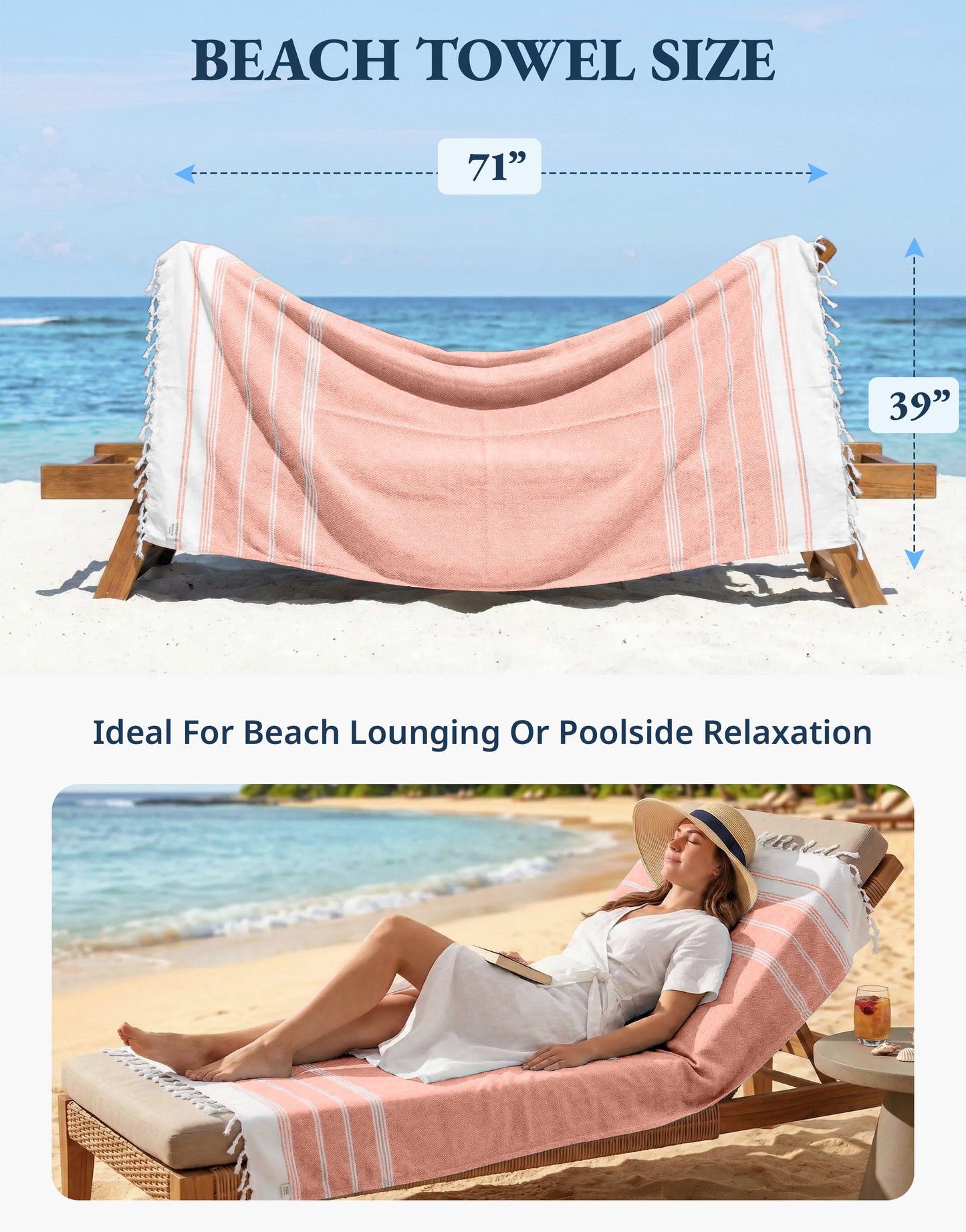 1 PIECE TURKISH BEACH TOWEL-BIRD-OF-PARADISE
