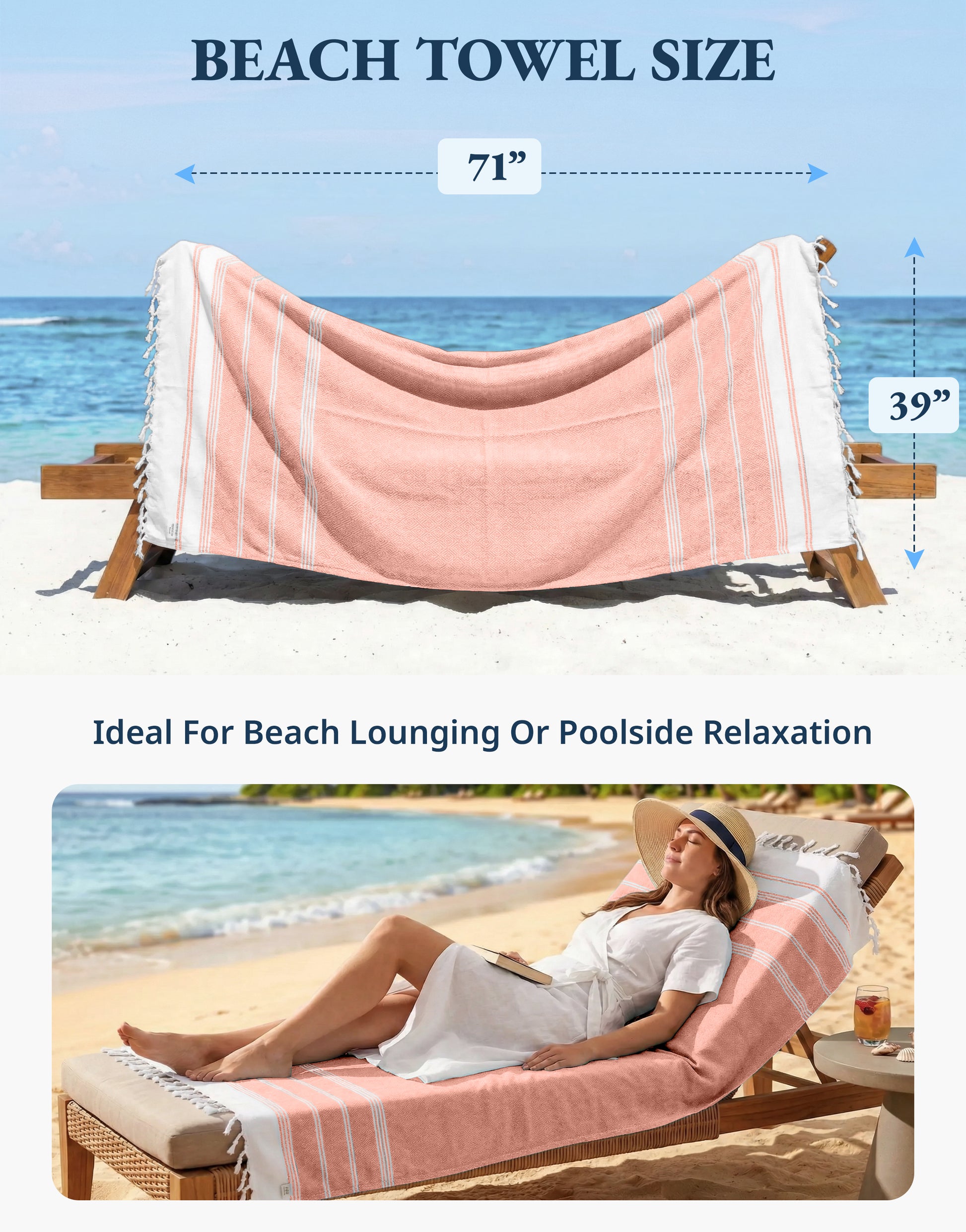2 PIECE TURKISH BEACH TOWEL SET-BIRD-OF-PARADISE