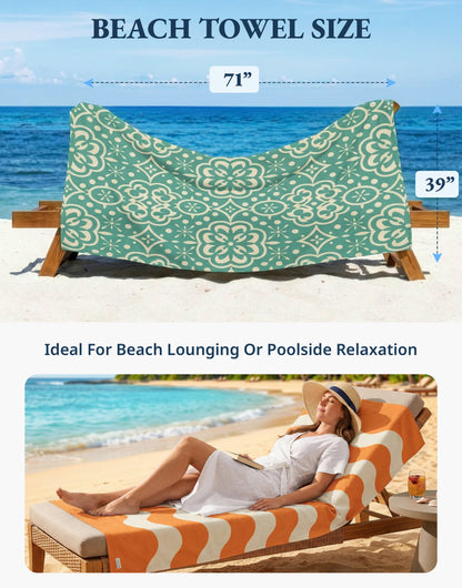 6 PIECE TURKISH BEACH TOWEL SET-Modern-Boho