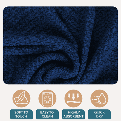 Terry Kitchen Towel Set cp-gallery: color=Blue; size=8 Piece Set