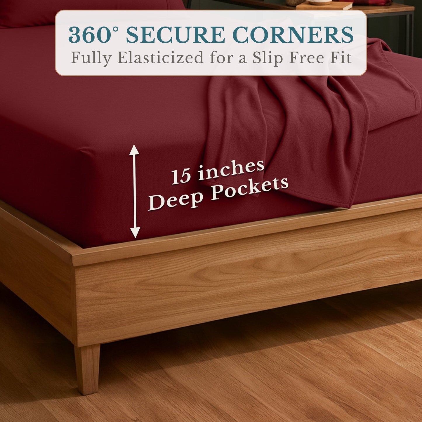 Flannel Sheet Set cp-gallery: color=Rust Red