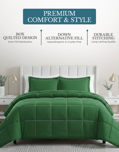 Down-Alternative Comforter cp-gallery: color=Olive Green