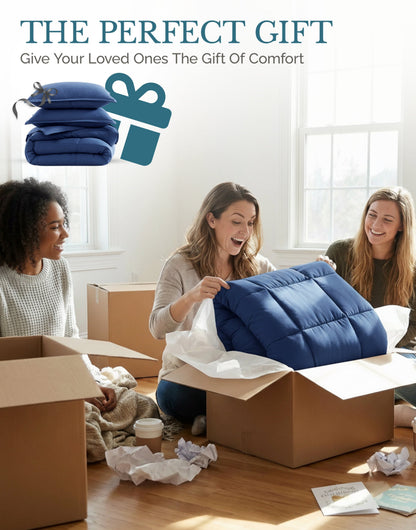 Down-Alternative Comforter cp-gallery: color=Navy
