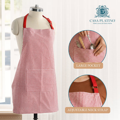 20-Piece Kitchen Towel Set Cotton Dish Towels cp-gallery: color=Red; size=20 Piece Set