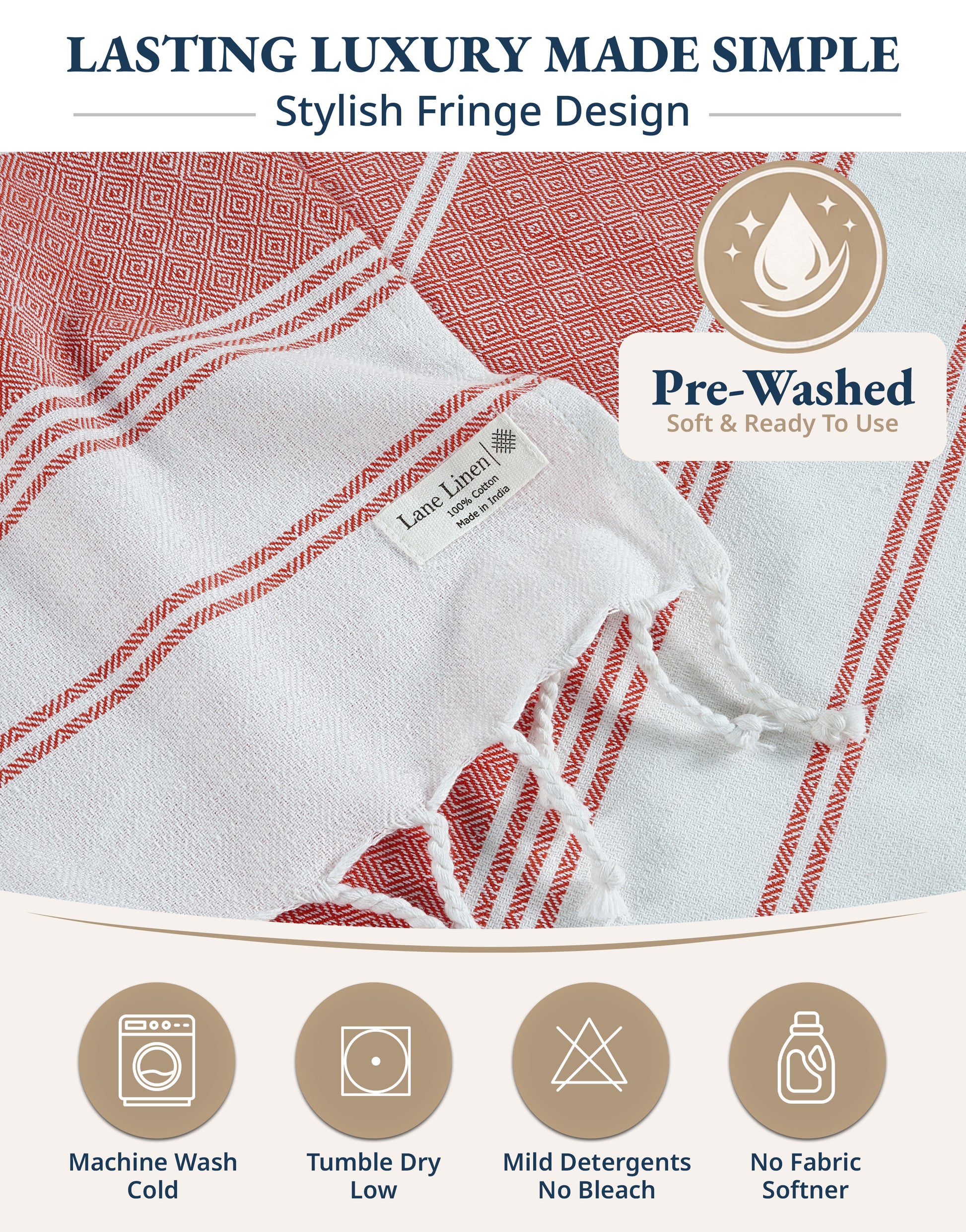 2 PIECE TURKISH BEACH TOWEL SET-HIBISCUS