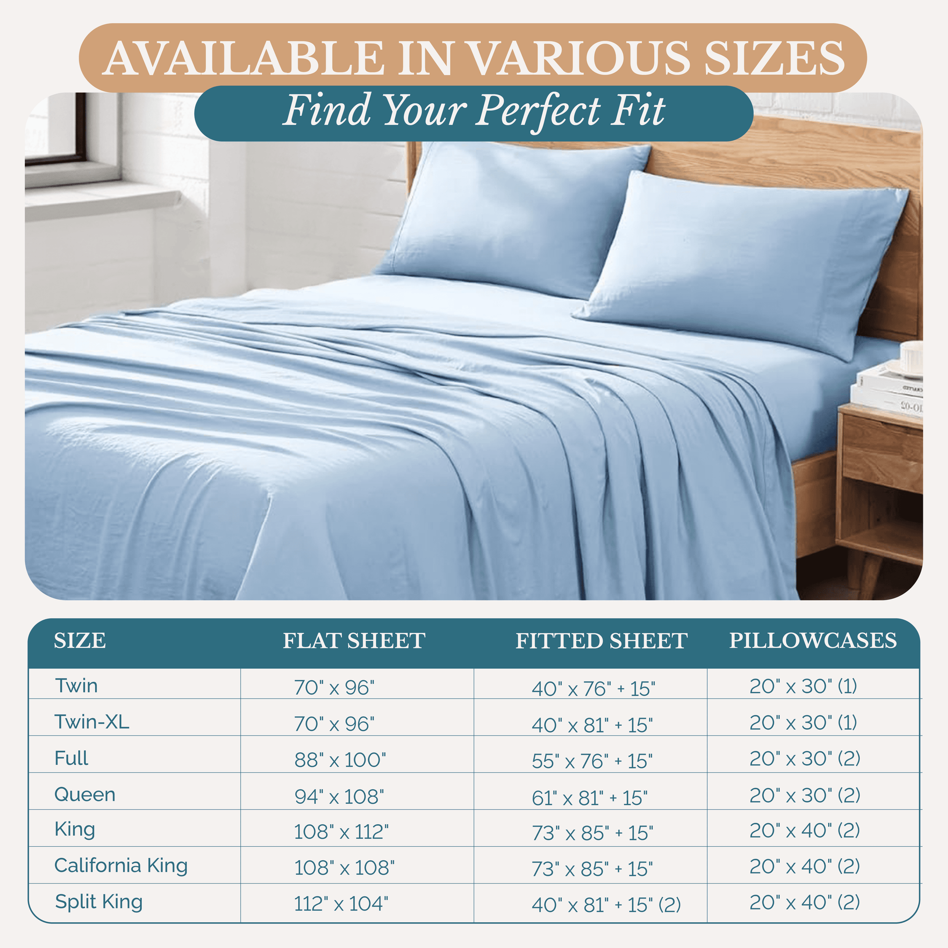 Washed Microfiber Sheet Set