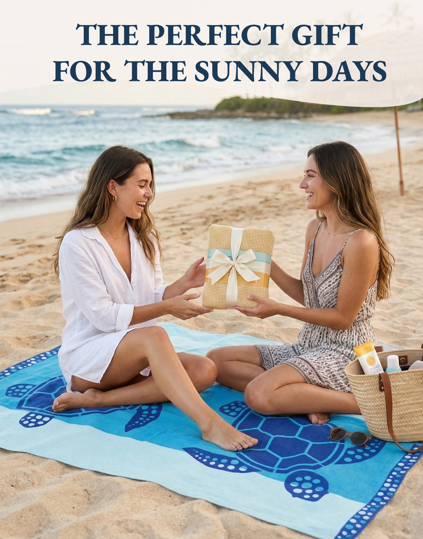 6 PIECE TURKISH BEACH TOWEL SET-Coral-Beach