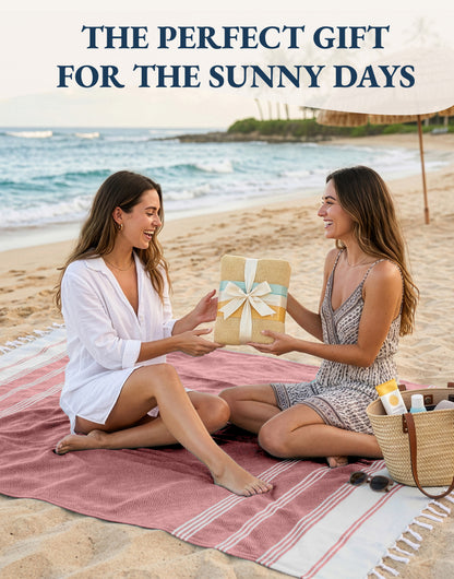 1 PIECE TURKISH BEACH TOWEL-HIBISCUS