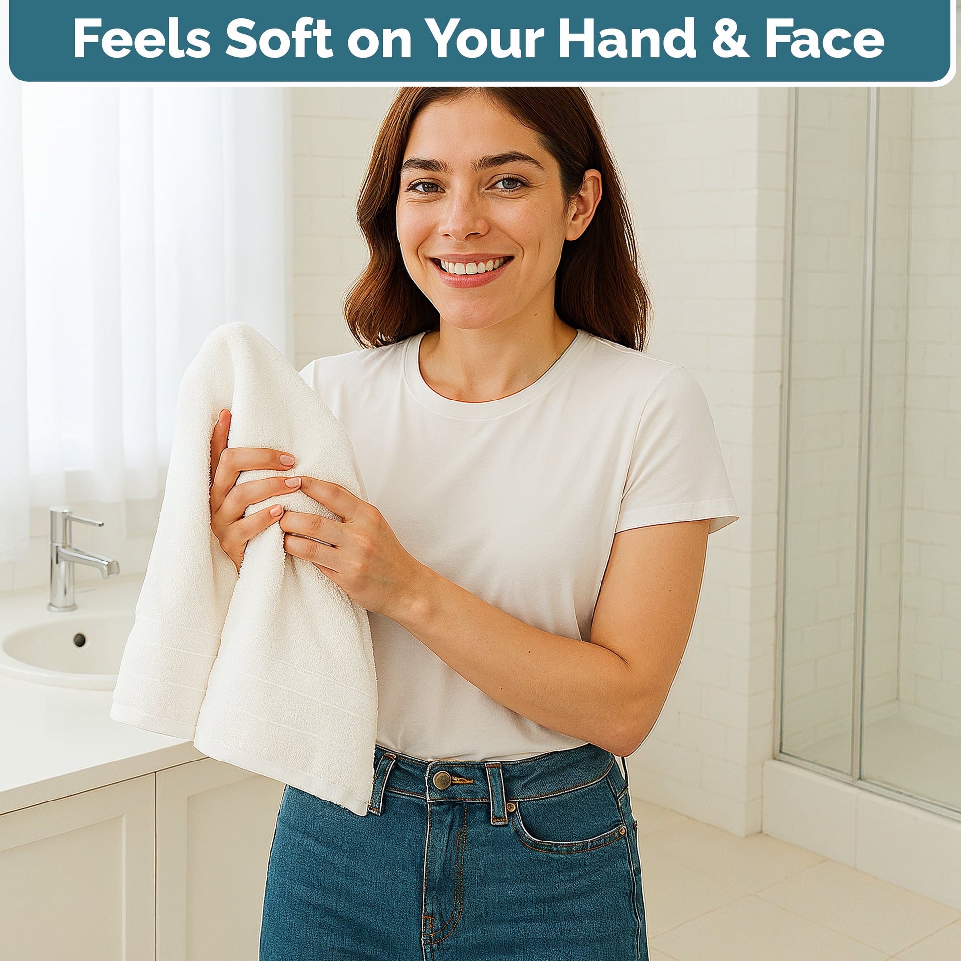 4-Piece Cotton Hand Towels Set