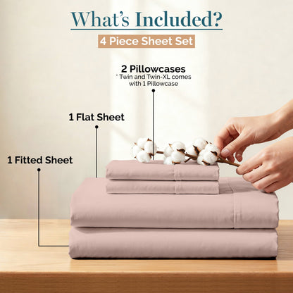 450 Thread Count Cotton Sheet Set cp-gallery: color=Sepia Rose