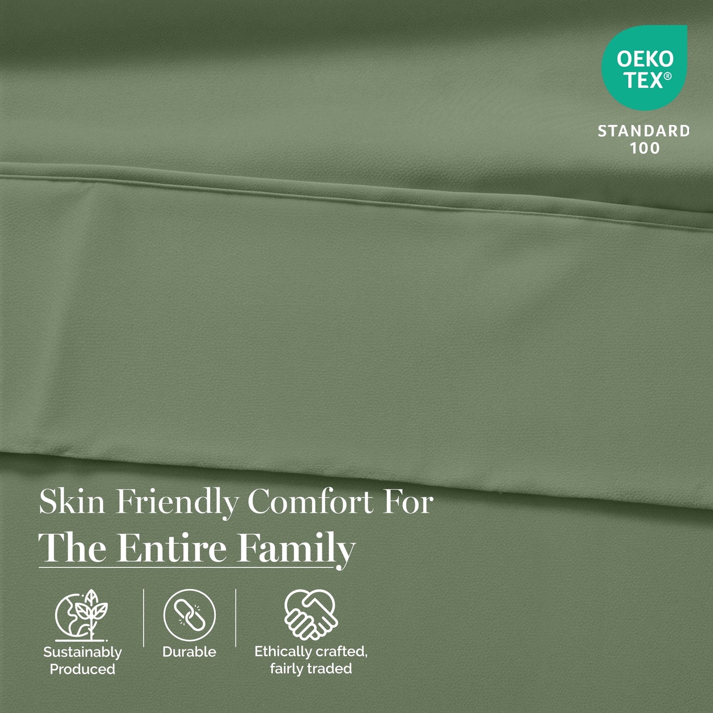 450 Thread Count Cotton Sheet Set cp-gallery: color=Icebery Green