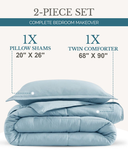 Down-Alternative Comforter cp-gallery: color=French Blue; size=Twin