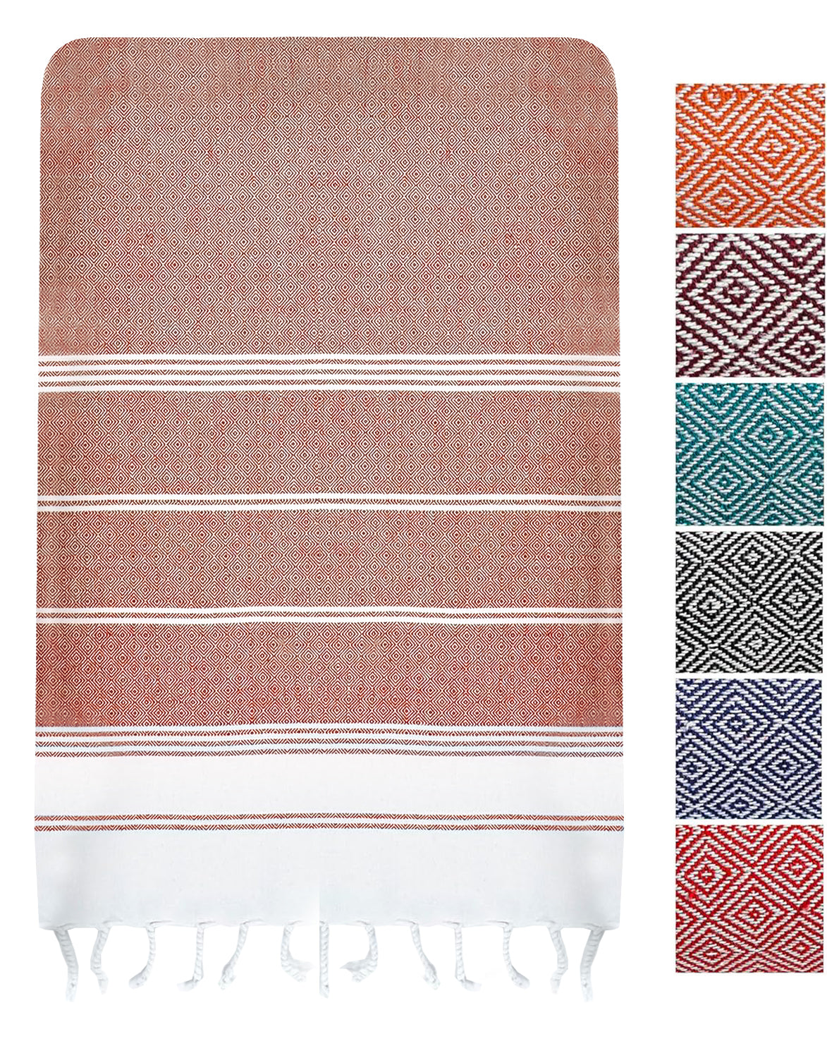 1 PIECE TURKISH BEACH TOWEL-BIRD-OF-PARADISE