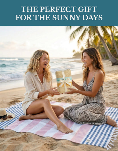 6-Piece Hammam Beach Towels Diamond Weave Set cp-gallery: color=Old Glory; size=6 Piece Set