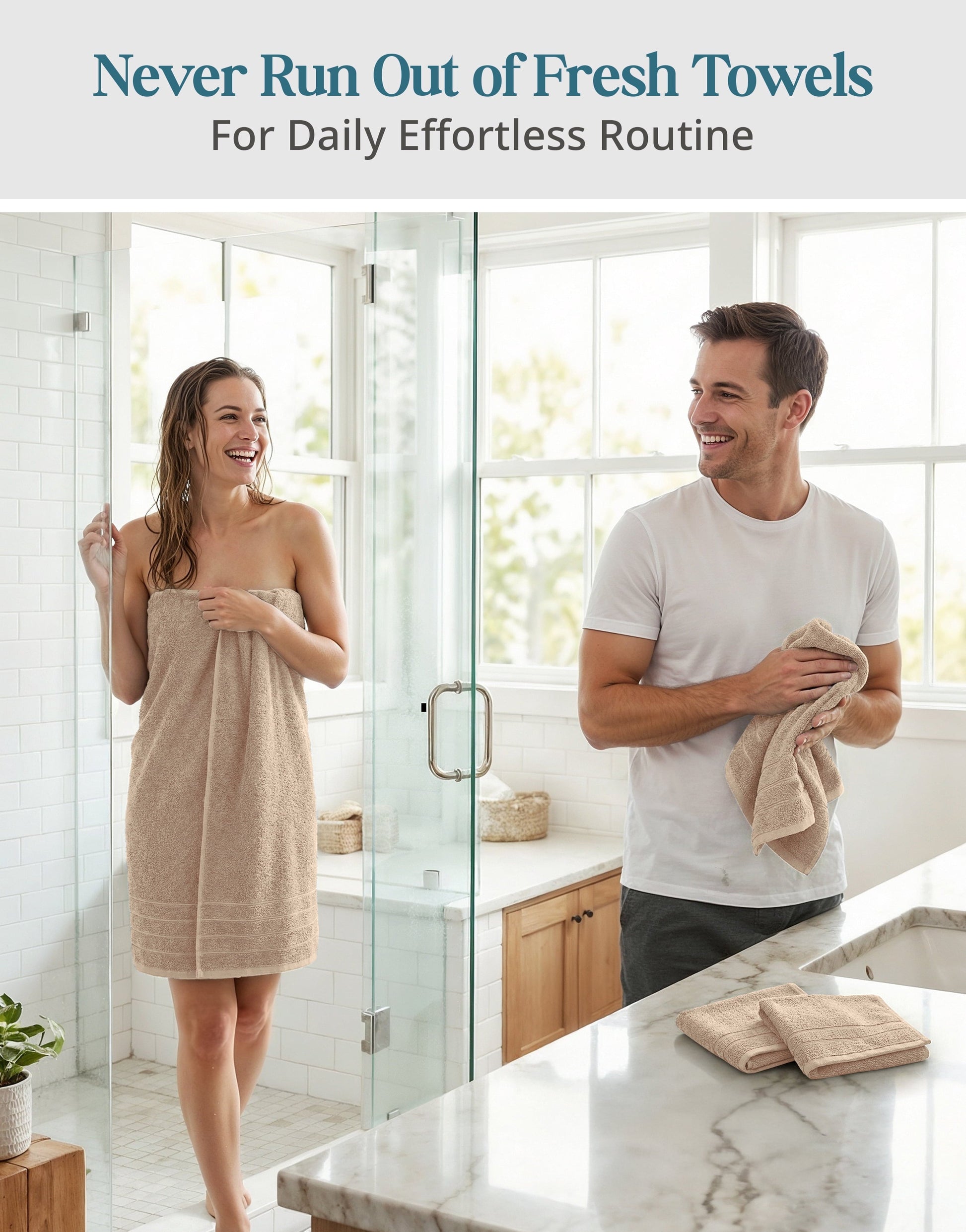 8-Piece Cotton Bath Towel Set