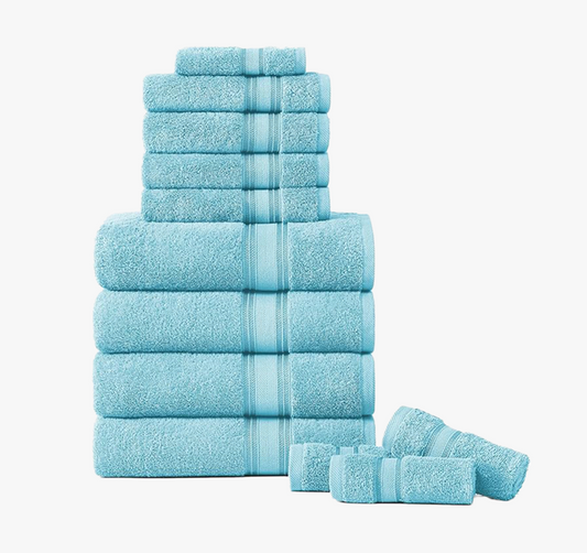 12 Piece Towel set-Blue