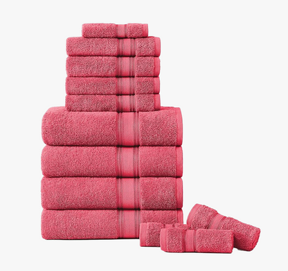 12 Piece Towel set-Honeysuckle