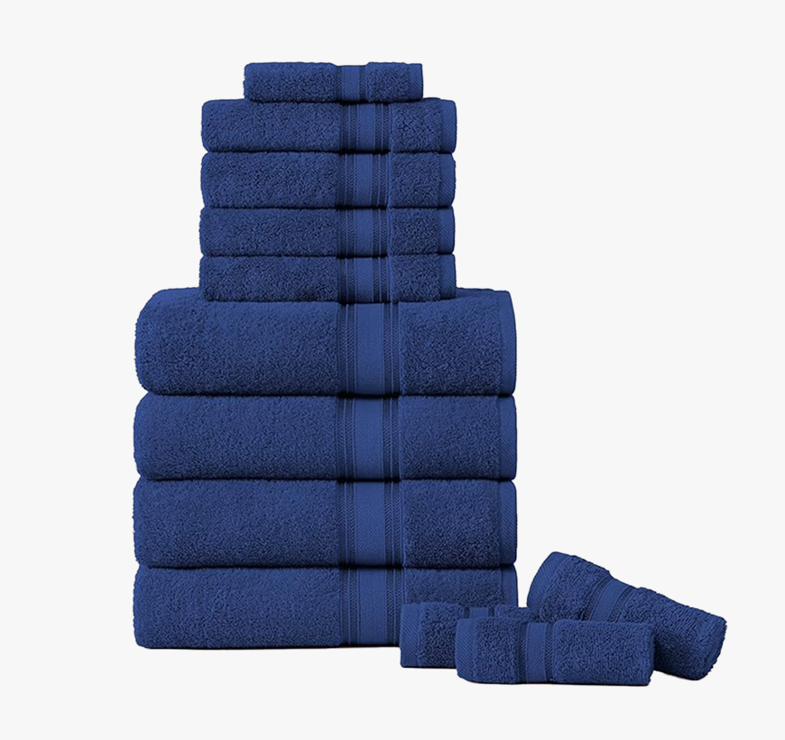 12 Piece Towel set-Navy