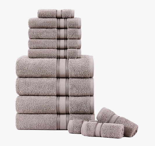 12 Piece Towel set-Platinum