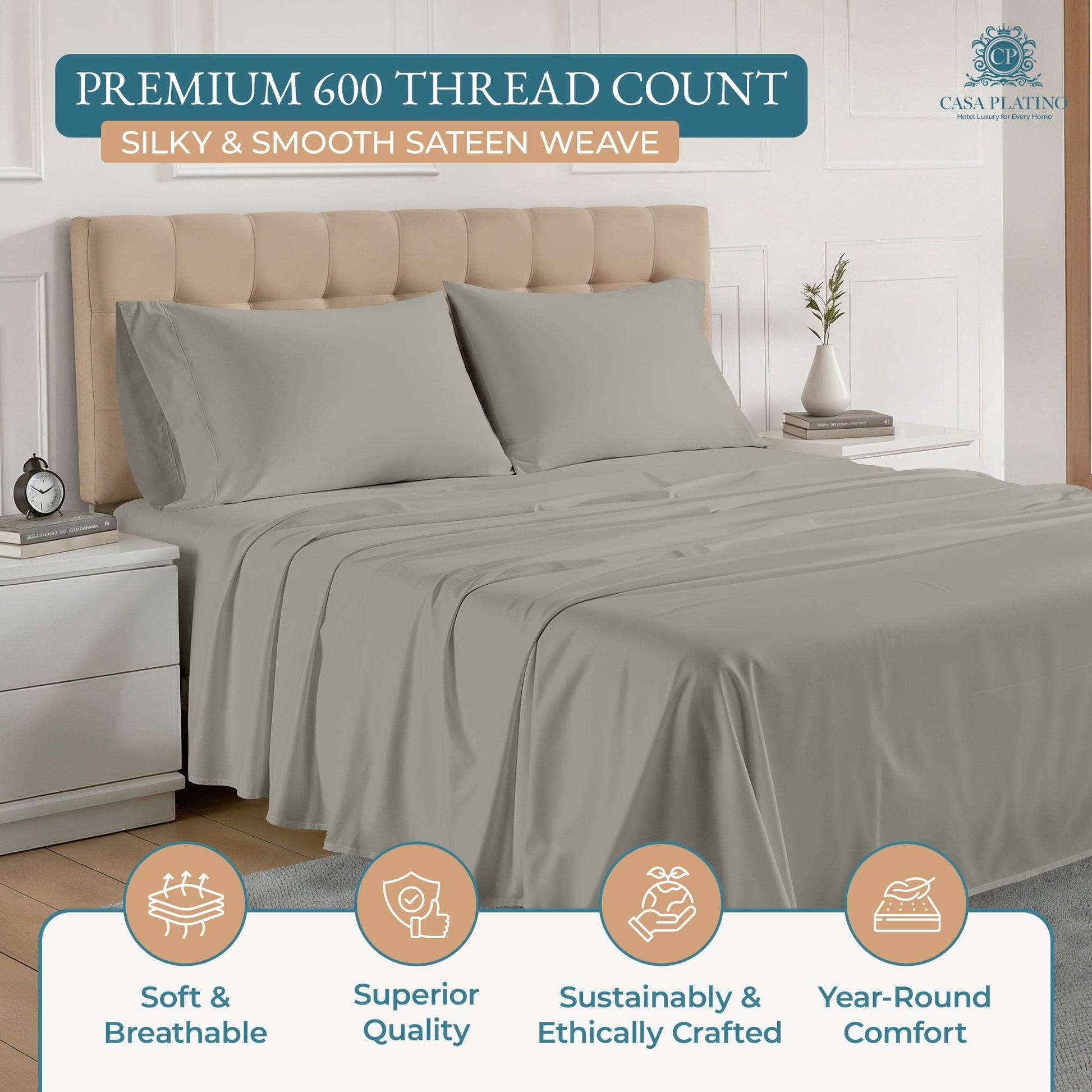 600 Thread Count Cotton Sheet Set