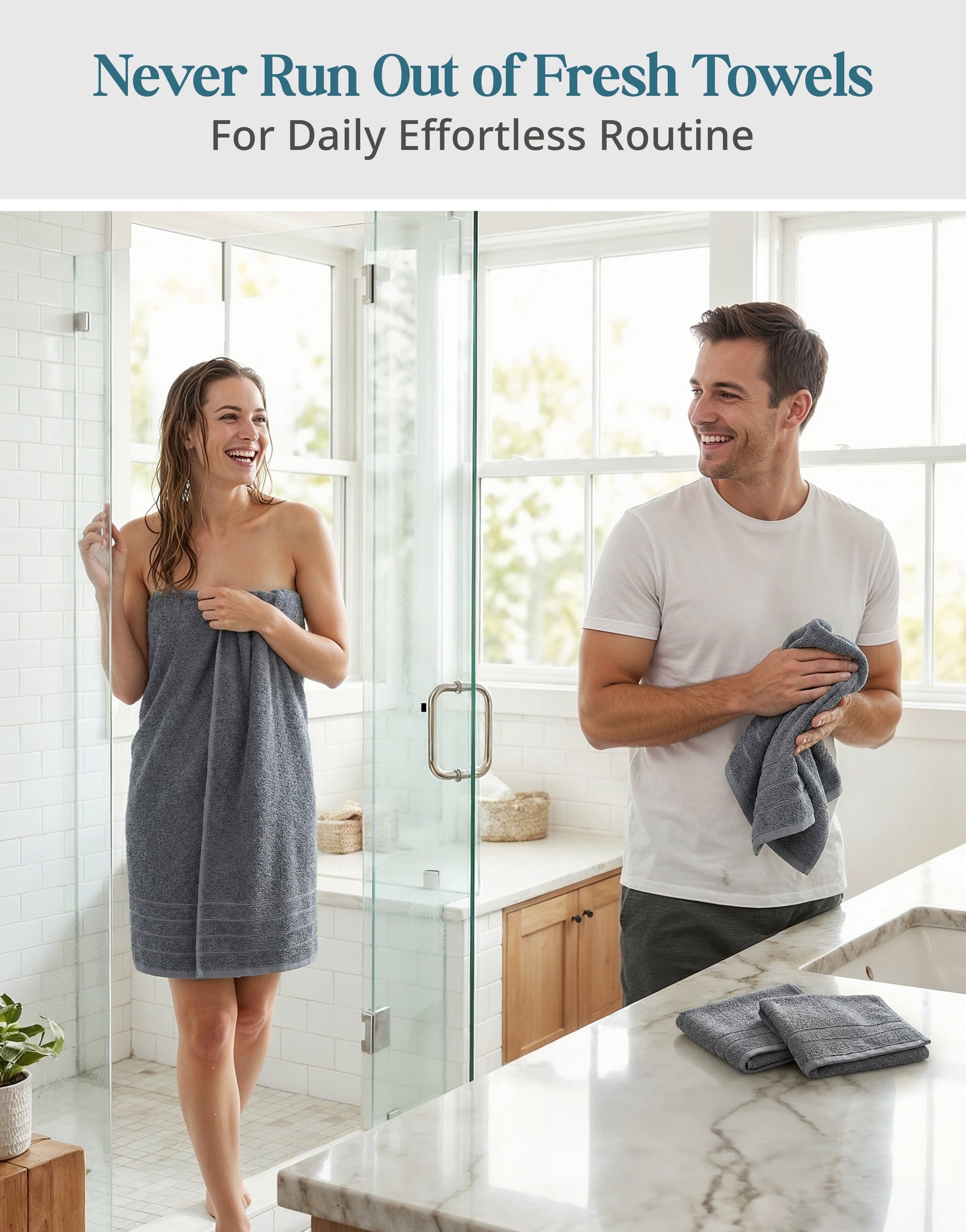 8-Piece Cotton Bath Towel Set