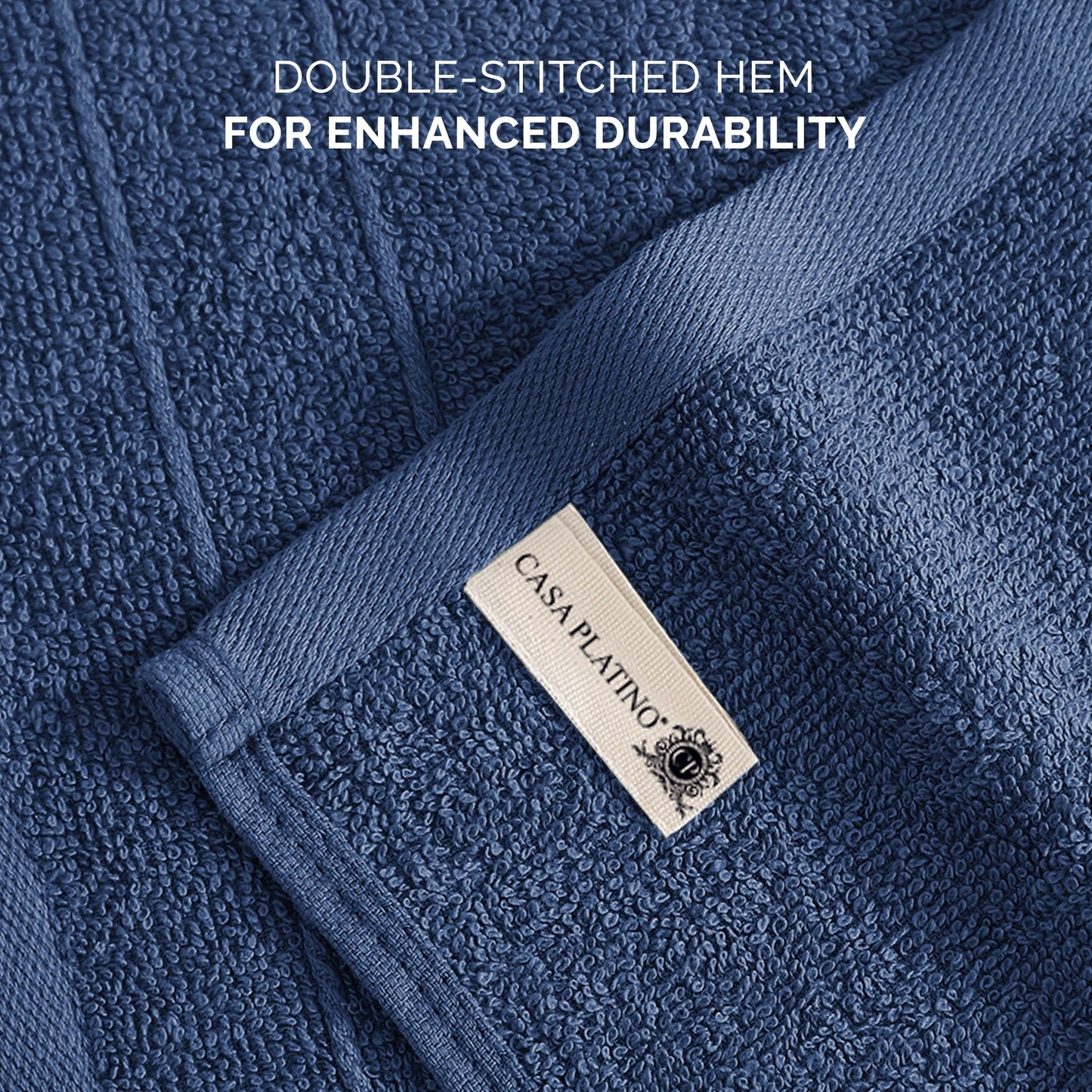 12-Piece Cotton Washcloths Set cp-gallery: color=Navy; size=12 Piece Set