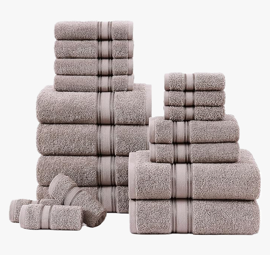 18 Piece Towel set-Platinum