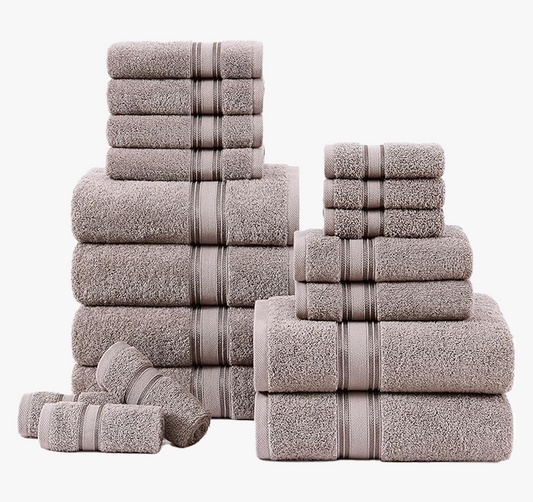 18 Piece Towel set-Platinum