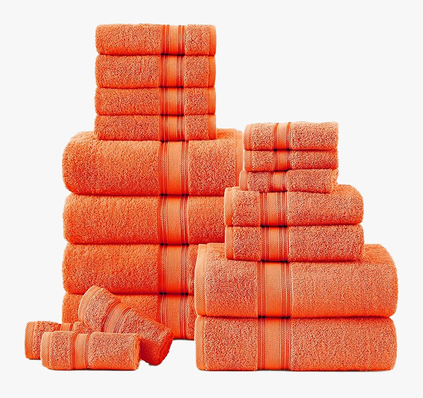 18 Piece Towel set-Rust