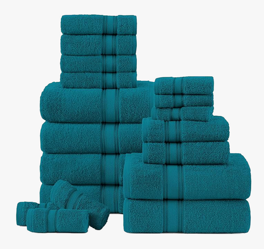 18 Piece Towel set-Seaport