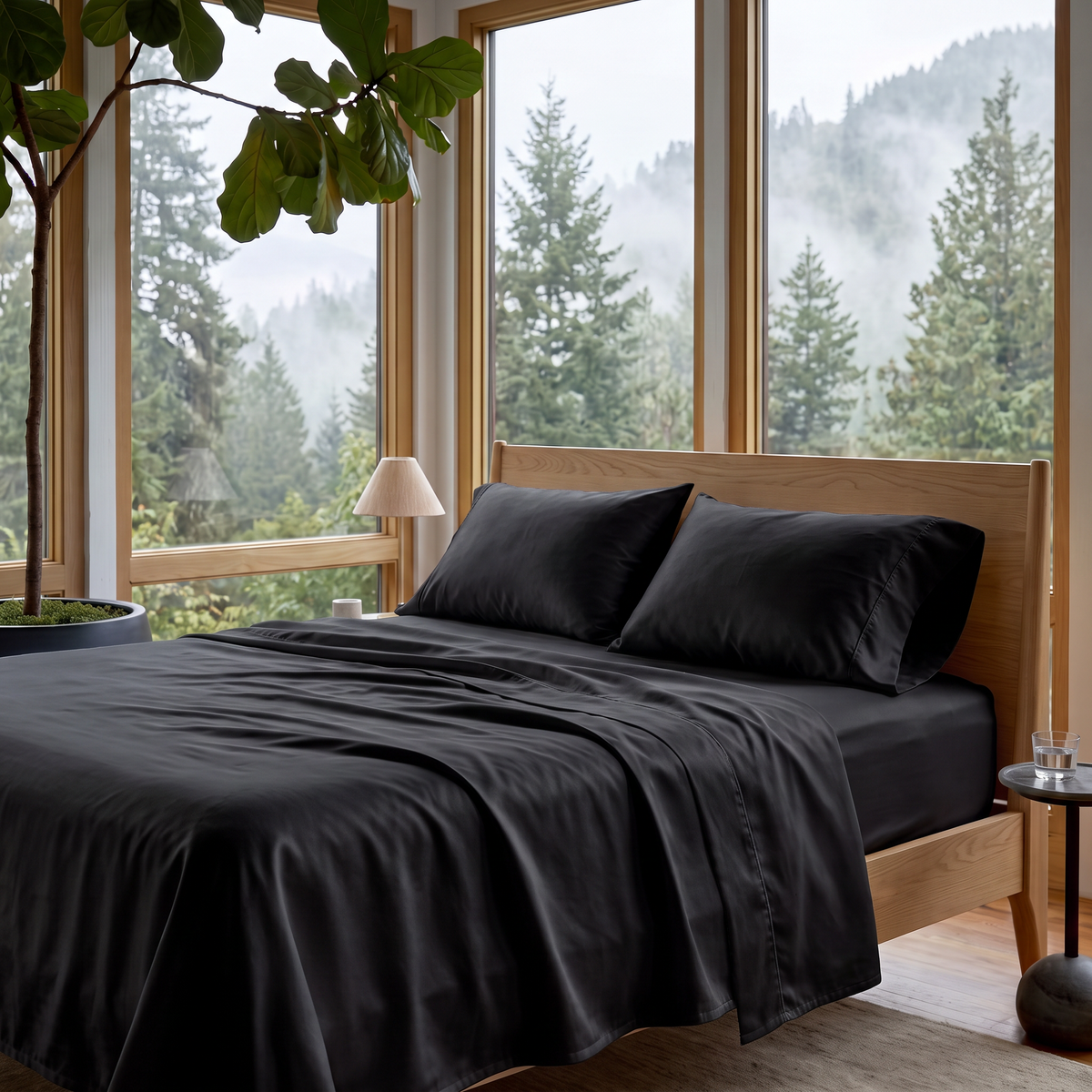 1000 Thread Count Sheet Set - Black