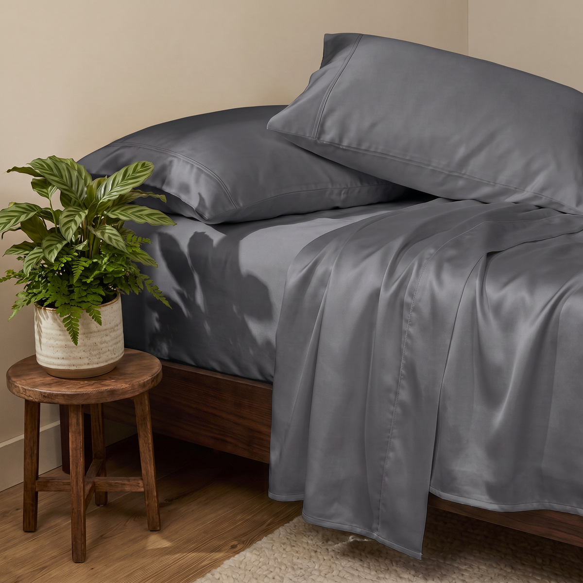 1000 Thread Count Sheet Set - Charcoal